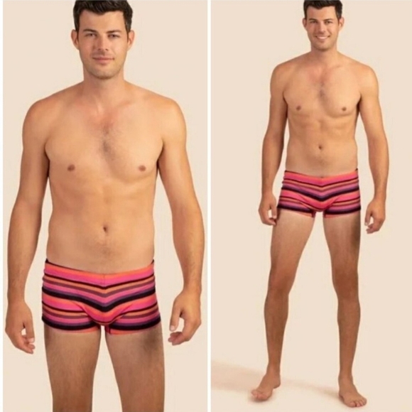 Mr. Turk Montego Bay Swim Trunk Multicolor Stripes Size Small - Picture 11 of 14